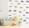 Watercolor Classic Car Wall Stickers, Retro Racecar Off-Road Vehicle Vinyl Wall Decals (Watercolor)